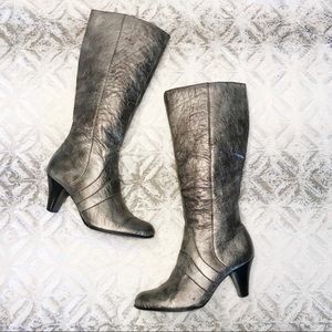 Born Silver Heeled Boots